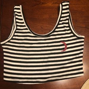 Striped crop top